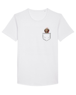 de Crăciun cu pisică in buzunar v07 Tricou mânecă scurtă guler larg Bărbat Skater