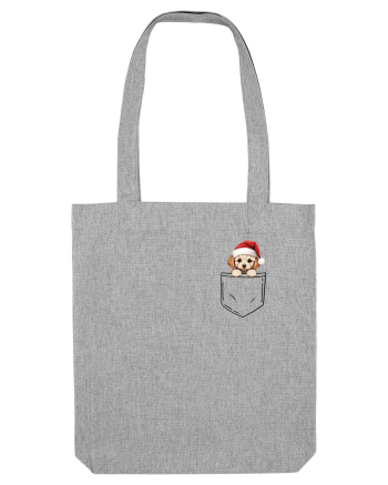 de Crăciun cu cățel in buzunar - Bichon Frise Heather Grey