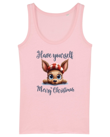 de Craciun cu pui de ren - Have yourself a Merry Christmas Cotton Pink
