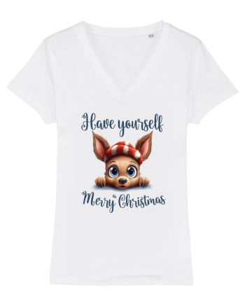 de Craciun cu pui de ren - Have yourself a Merry Christmas White