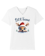 de Craciun cu pui de ren - Let it snow Tricou mânecă scurtă guler V Bărbat Presenter