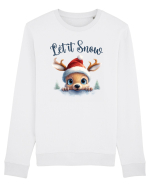 de Craciun cu pui de ren - Let it snow Bluză mânecă lungă Unisex Rise