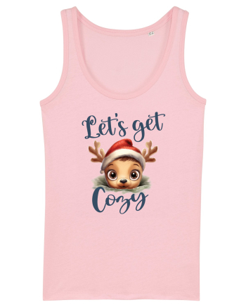 de Craciun cu pui de ren - Let s get cozy Cotton Pink