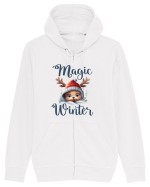 de Craciun cu pui de ren - Magic winter Hanorac cu fermoar Unisex Connector