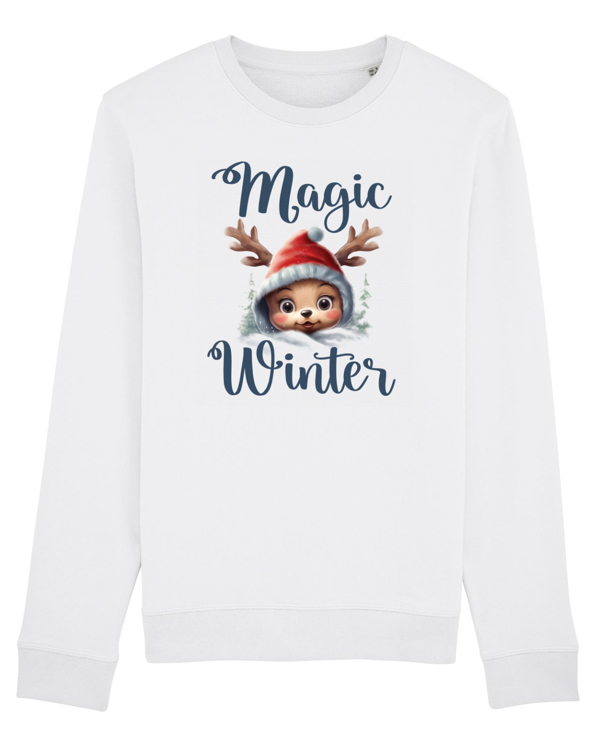 Bluză mânecă lungă Unisex Rise White