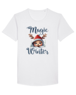 de Craciun cu pui de ren - Magic winter Tricou mânecă scurtă guler larg Bărbat Skater