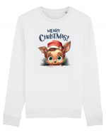 de Craciun cu pui de ren - Merry Christmas Little Reindeer Bluză mânecă lungă Unisex Rise