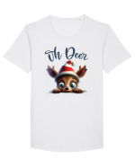 de Craciun cu pui de ren - Oh Deer Reindeer Tricou mânecă scurtă guler larg Bărbat Skater