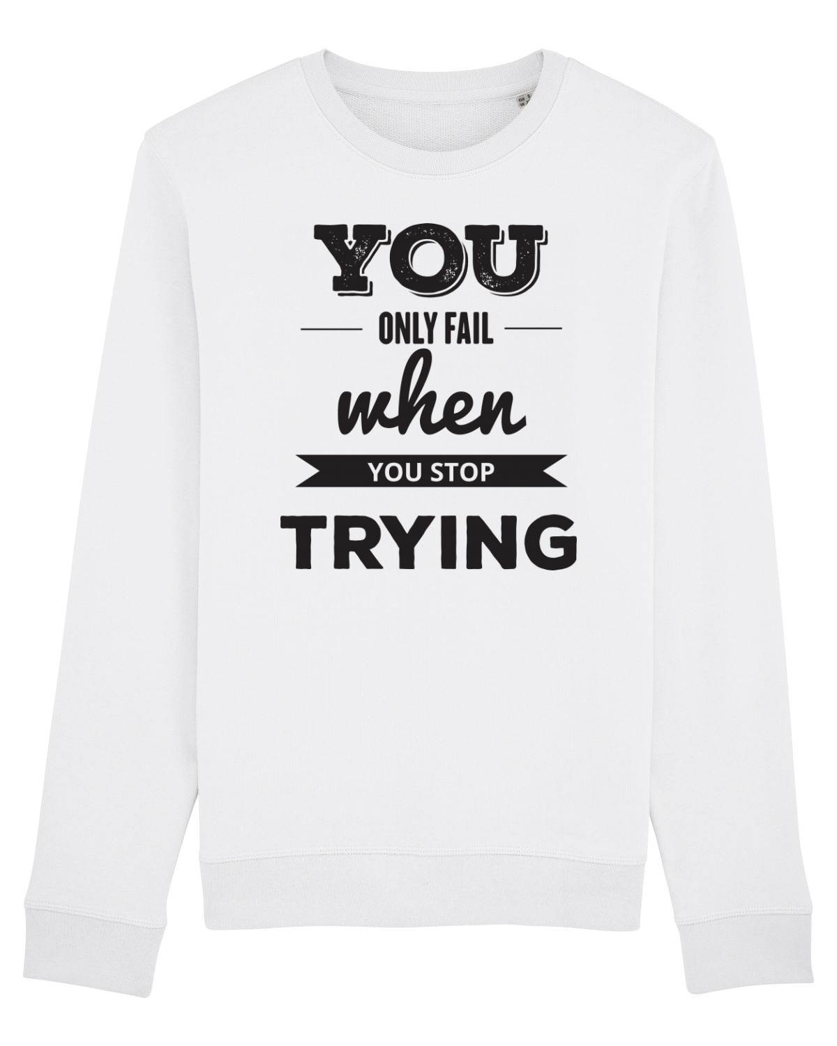 Bluză mânecă lungă Unisex Rise White
