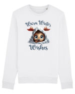 de Craciun cu pui de ren - Warm winter wishes Bluză mânecă lungă Unisex Rise