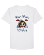de Craciun cu pui de ren - Warm winter wishes Tricou mânecă scurtă guler larg Bărbat Skater