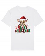 cu urări de Crăciun si cățel Chihuahua Tricou mânecă scurtă Unisex Rocker