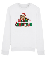 cu urări de Crăciun si cățel Yorkshire Terrier Bluză mânecă lungă Unisex Rise