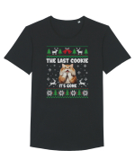 amuzant cu motive de Crăciun - The last cookie it s gone Tricou mânecă scurtă guler larg Bărbat Skater