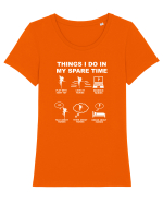 FAIRY Tricou mânecă scurtă guler larg fitted Damă Expresser