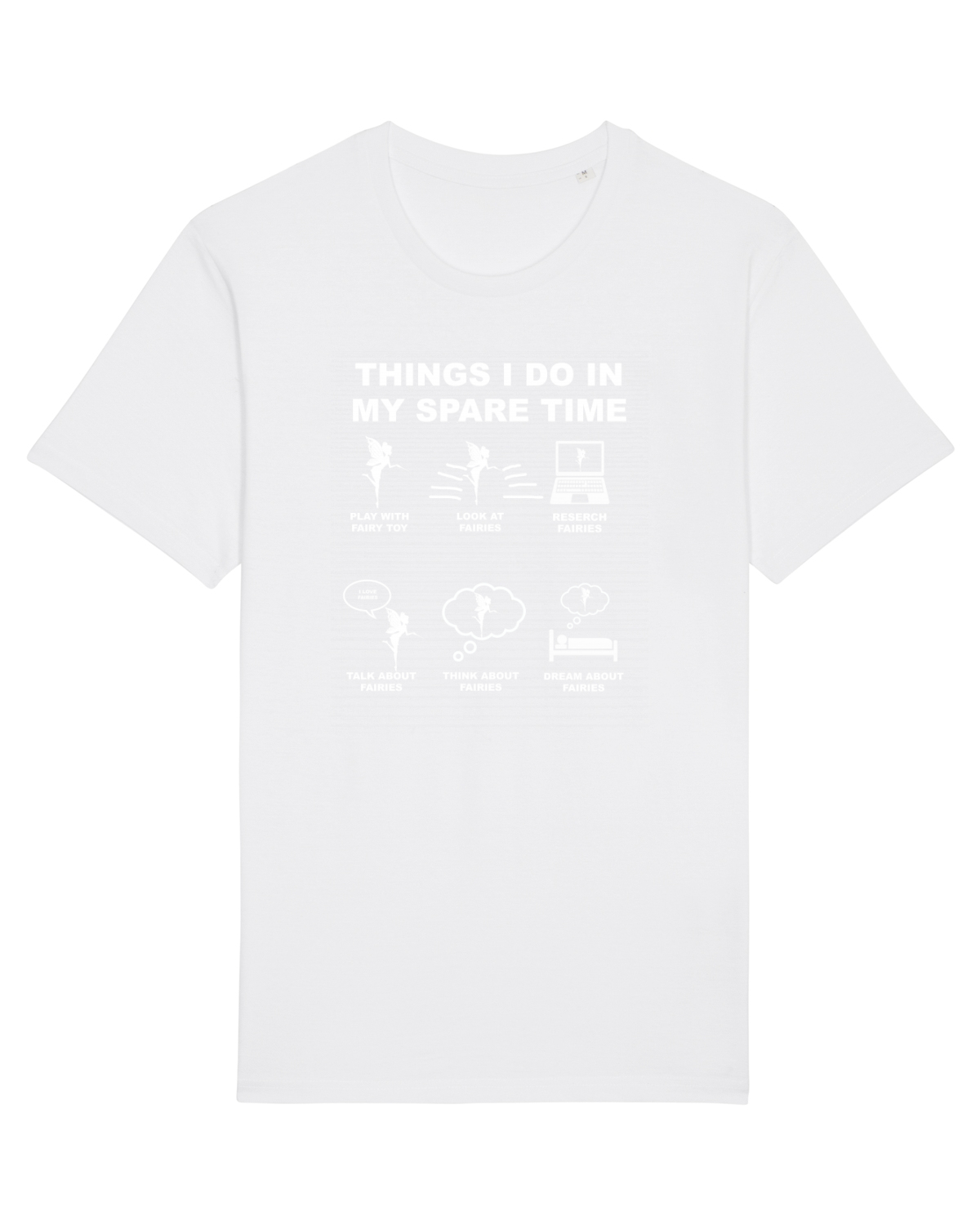 Tricou mânecă scurtă Unisex Rocker White