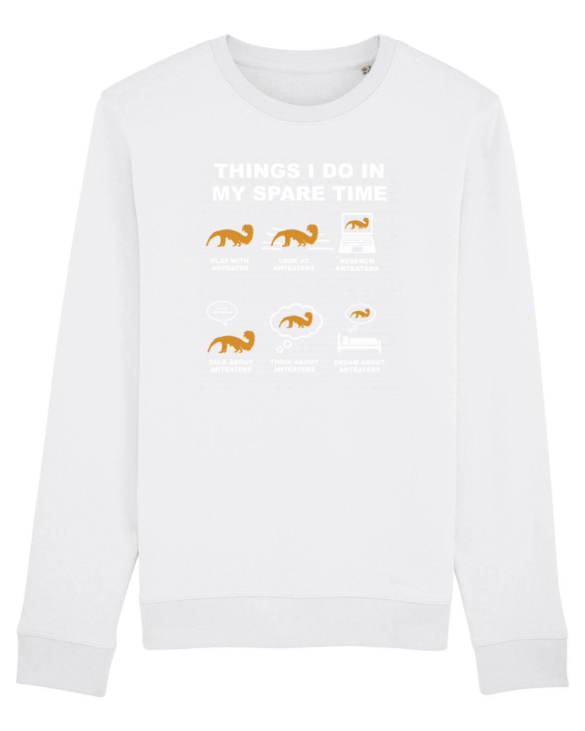 Bluză mânecă lungă Unisex Rise White