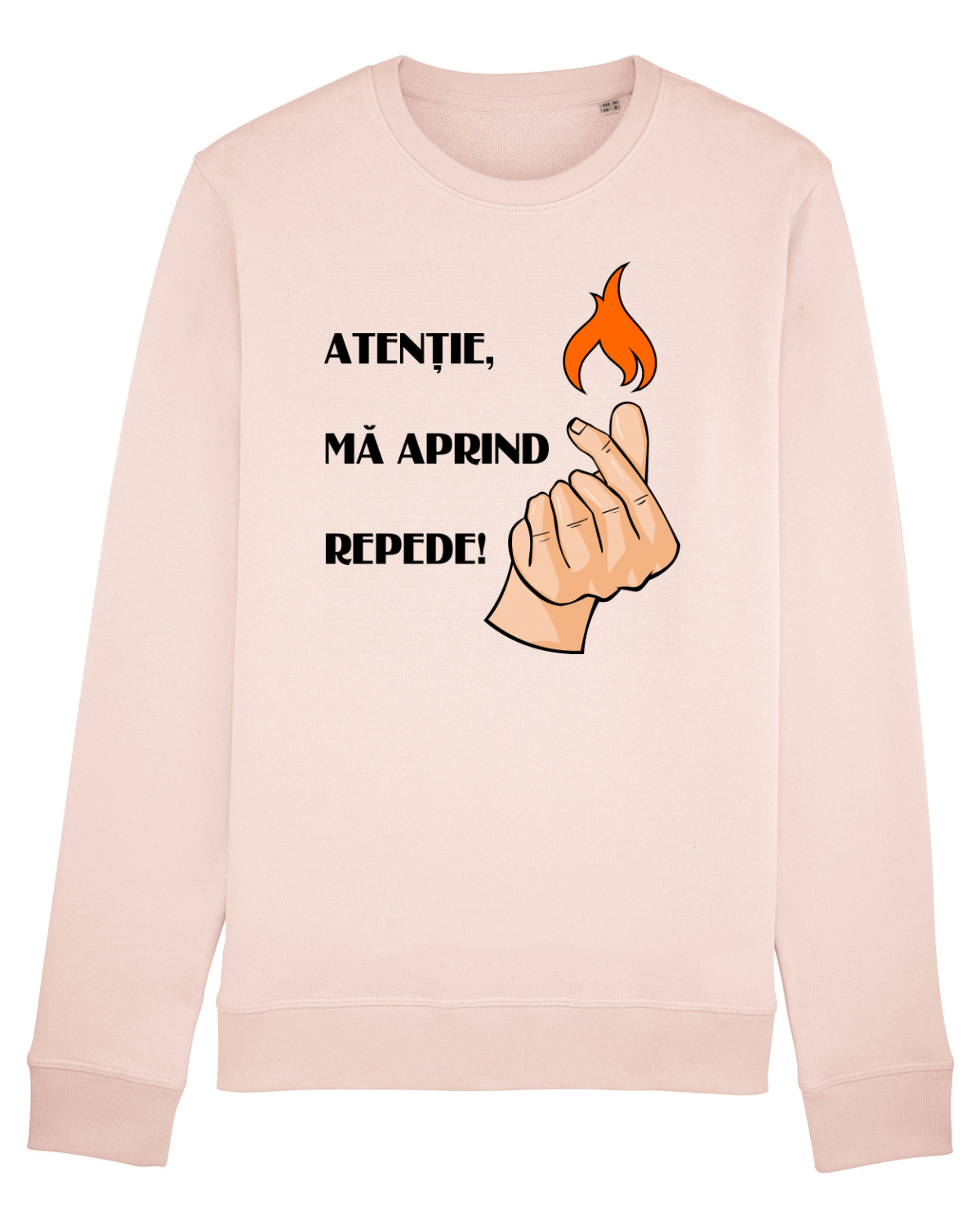 Bluză mânecă lungă Unisex Rise Candy Pink