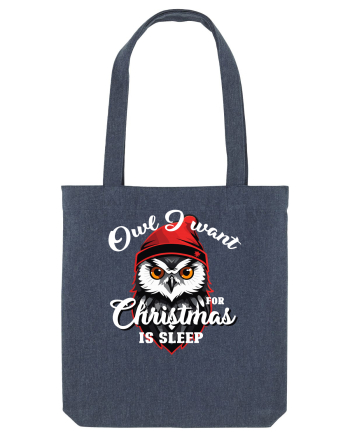 Owl I want for Christmas is sleep Midnight Blue