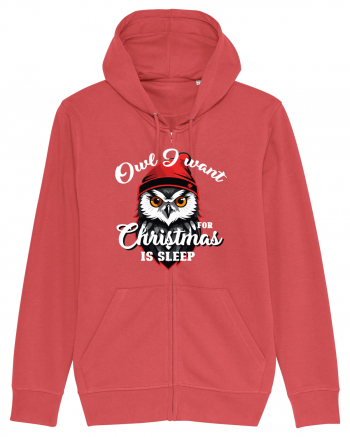 Owl I want for Christmas is sleep Carmine Red
