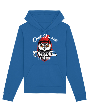 Owl I want for Christmas is sleep Royal Blue