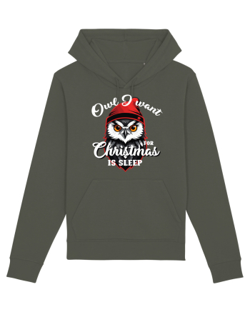 Owl I want for Christmas is sleep Khaki