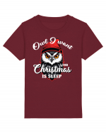 Owl I want for Christmas is sleep Tricou mânecă scurtă  Copii Mini Creator