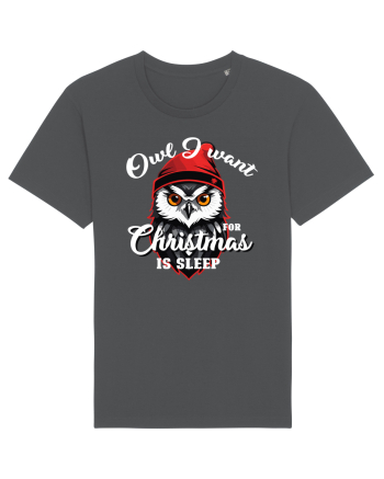 Owl I want for Christmas is sleep Anthracite