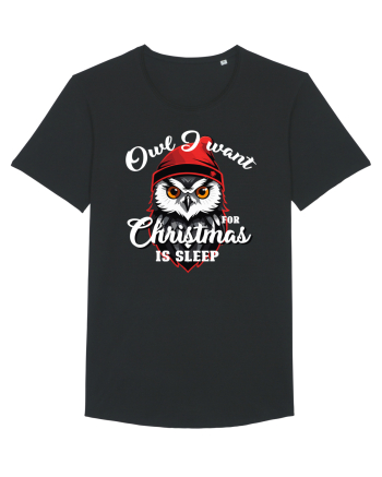 Owl I want for Christmas is sleep Black