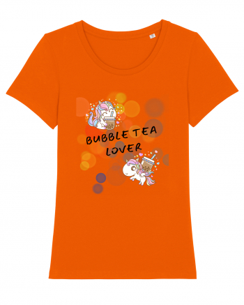 BUBBLE TEA LOVER Bright Orange