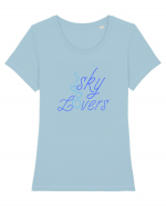 Sky lovers Tricou mânecă scurtă guler larg fitted Damă Expresser