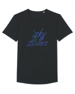 Sky lovers Tricou mânecă scurtă guler larg Bărbat Skater