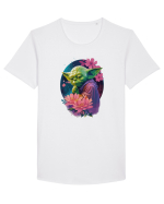 Yoda's Floral Wisdom Tricou mânecă scurtă guler larg Bărbat Skater