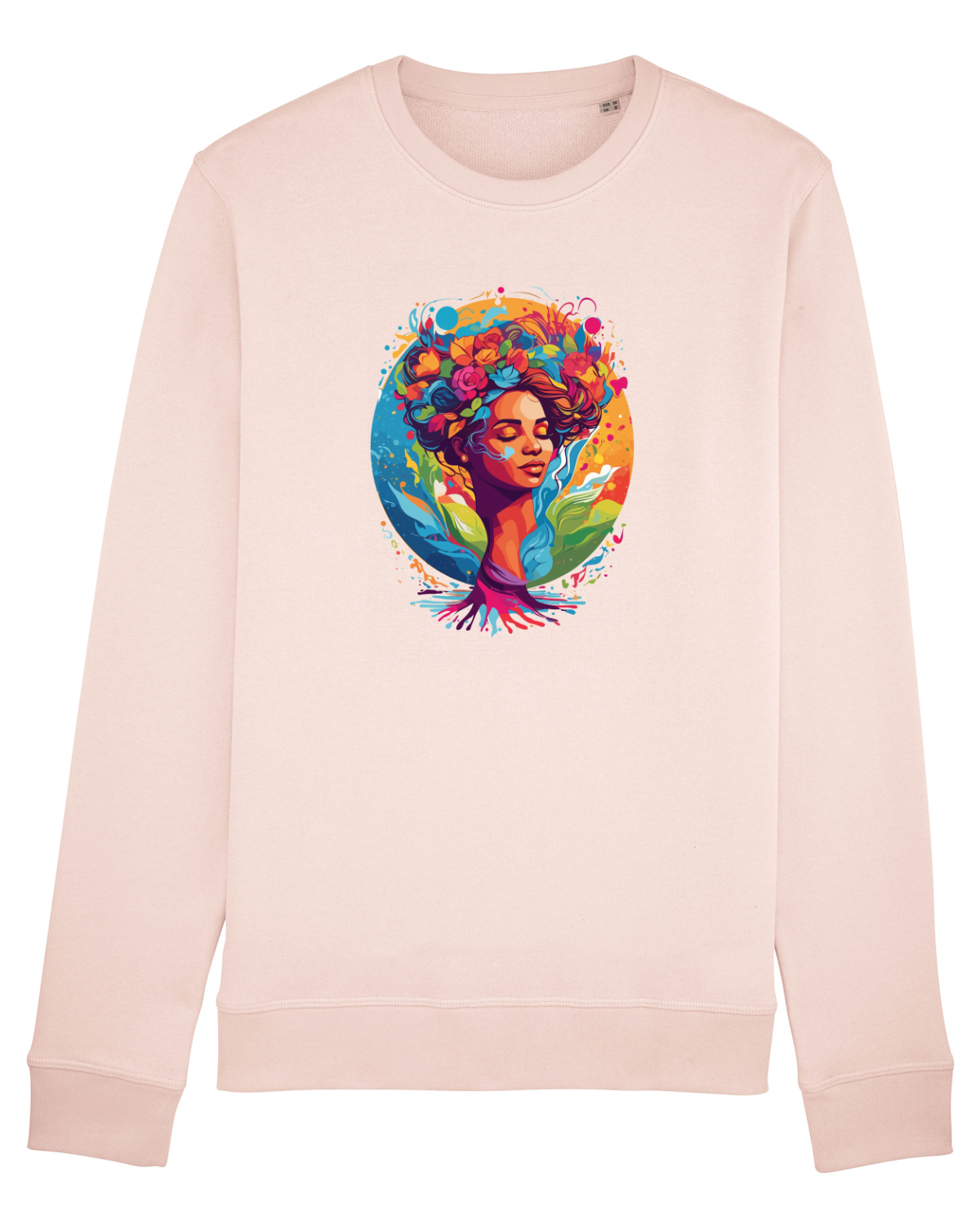 Bluză mânecă lungă Unisex Rise Candy Pink