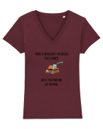 Laaazy Tricou mânecă scurtă guler V Damă Evoker