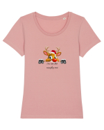 Who? Me? Tricou mânecă scurtă guler larg fitted Damă Expresser