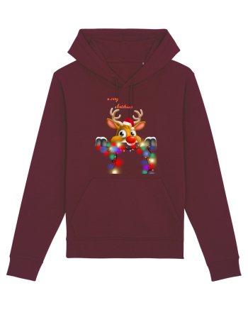 Merry Deery Christmas Burgundy