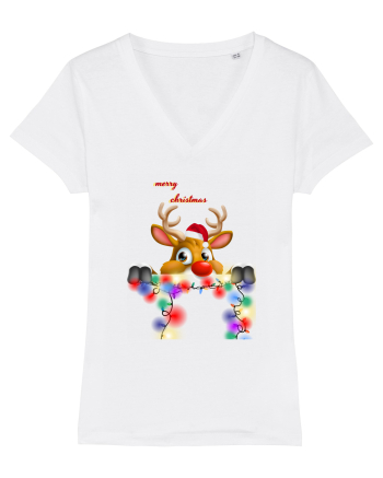 Merry Deery Christmas White