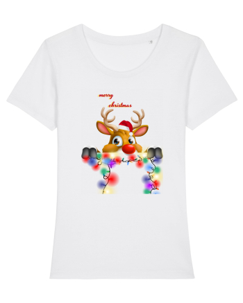 Merry Deery Christmas White