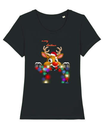Merry Deery Christmas Black