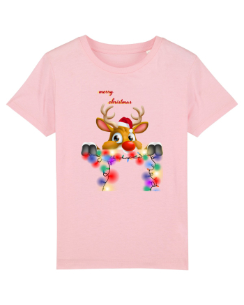 Merry Deery Christmas Cotton Pink