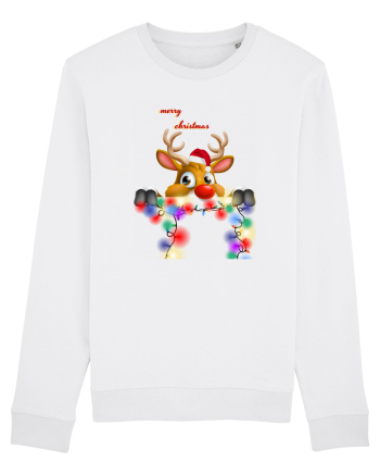 Merry Deery Christmas White