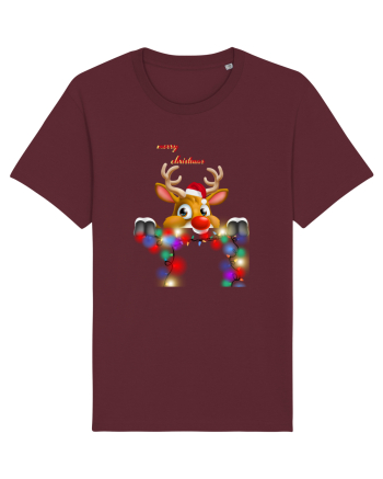 Merry Deery Christmas Burgundy