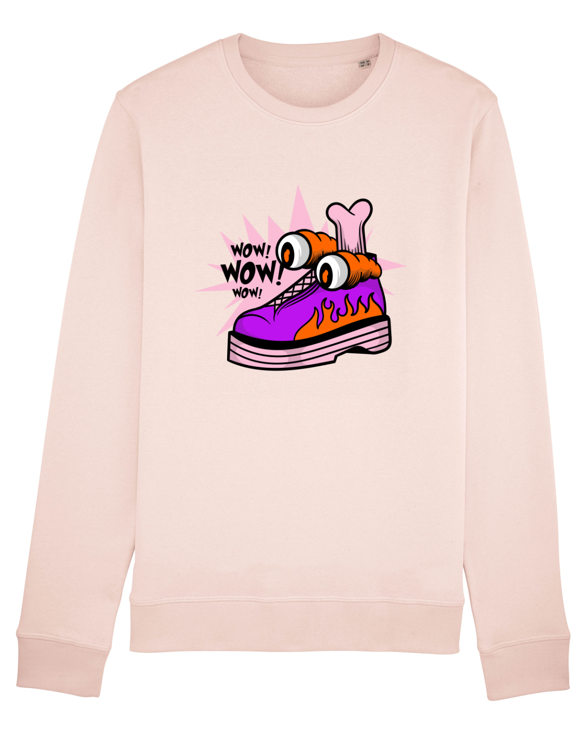 Bluză mânecă lungă Unisex Rise Candy Pink