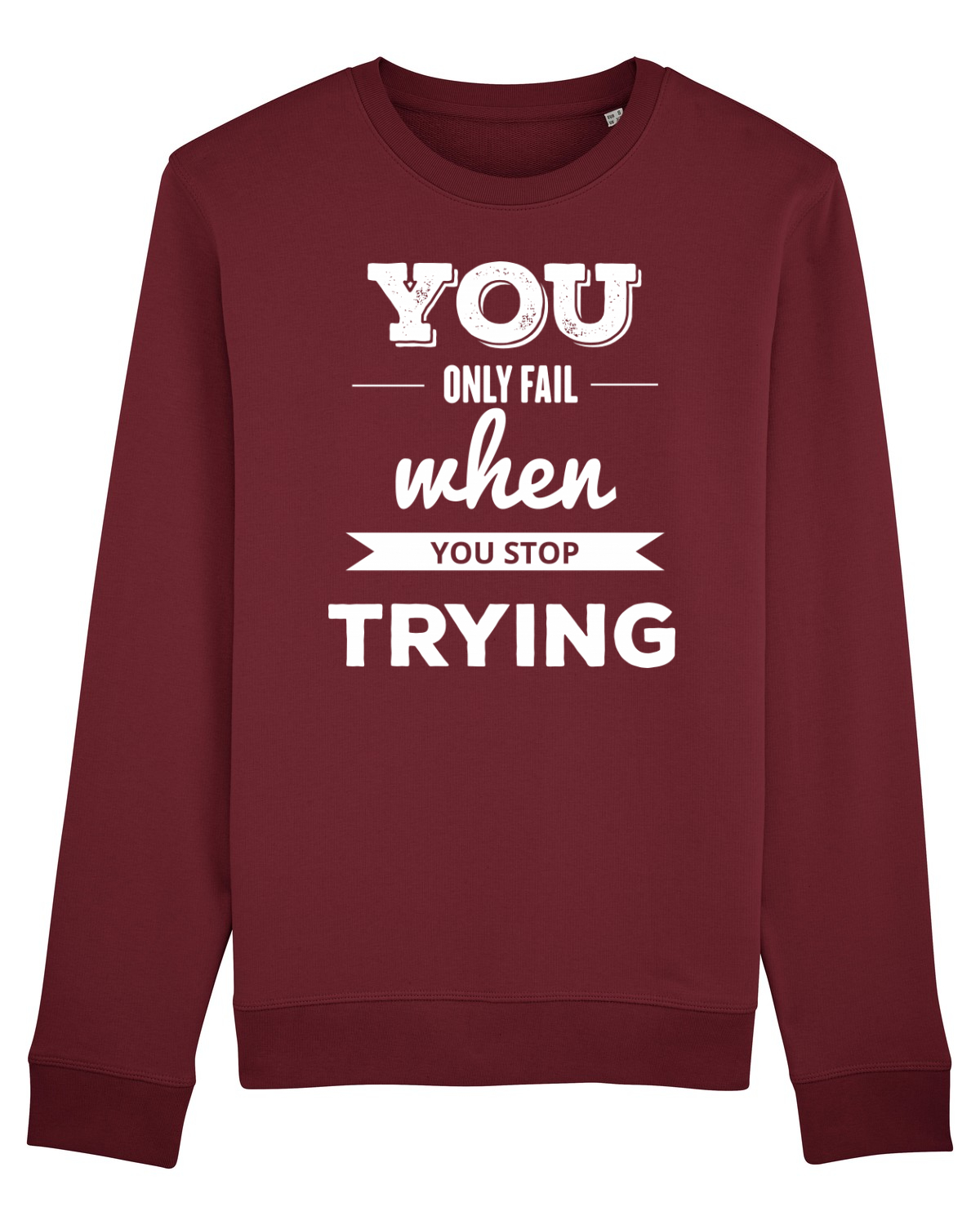 Bluză mânecă lungă Unisex Rise Burgundy