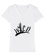 Wild  Tricou mânecă scurtă guler V Damă Evoker