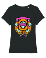 Spooky Voices Tricou mânecă scurtă guler larg fitted Damă Expresser
