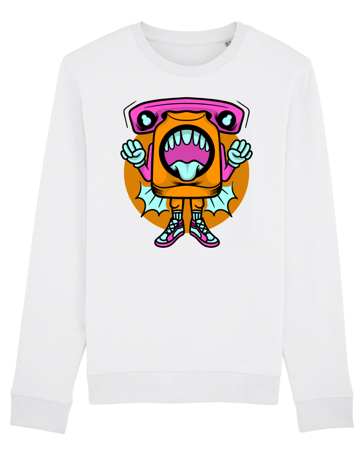 Bluză mânecă lungă Unisex Rise White
