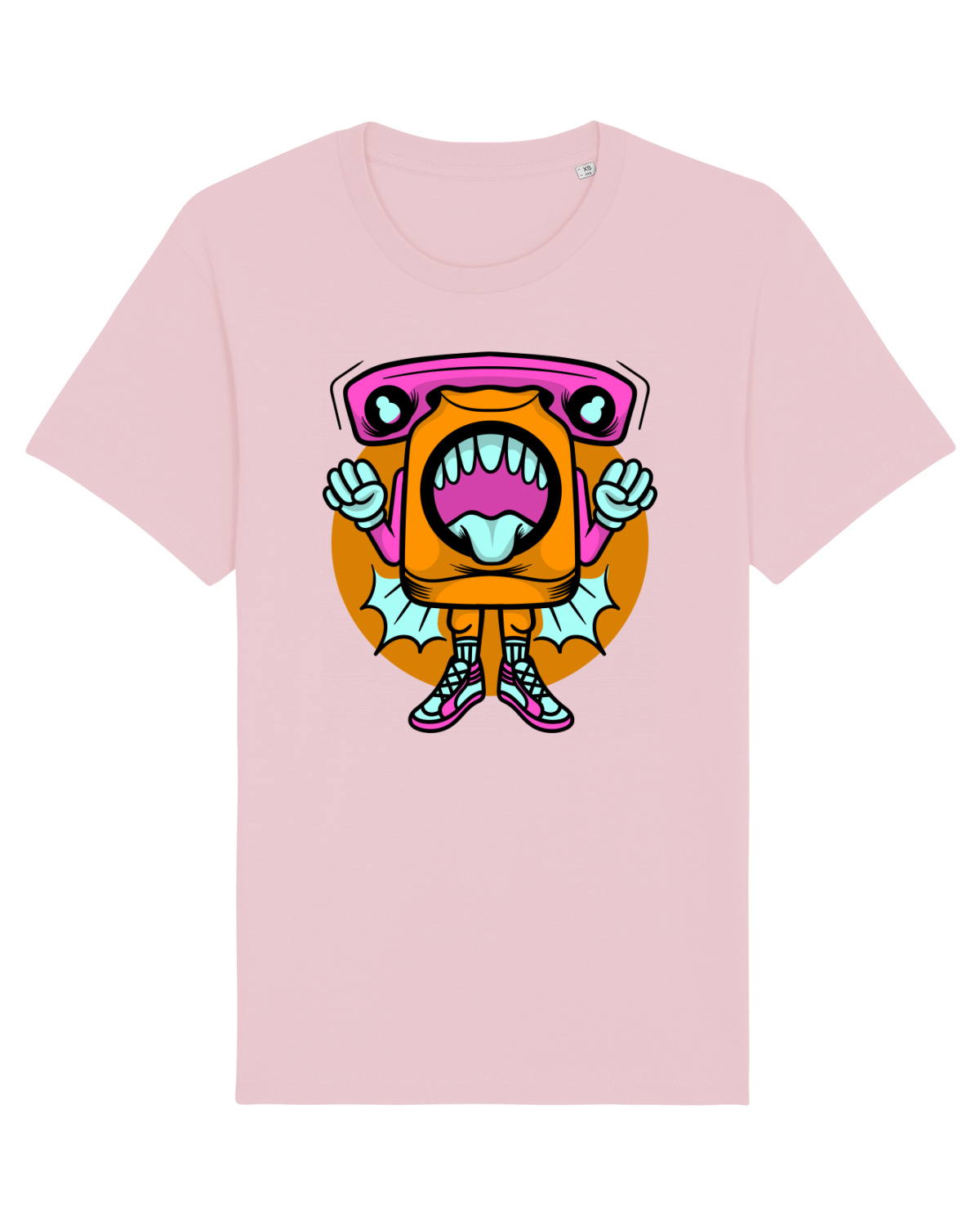 Tricou mânecă scurtă Unisex Rocker Cotton Pink