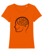 Positive life Tricou mânecă scurtă guler larg fitted Damă Expresser